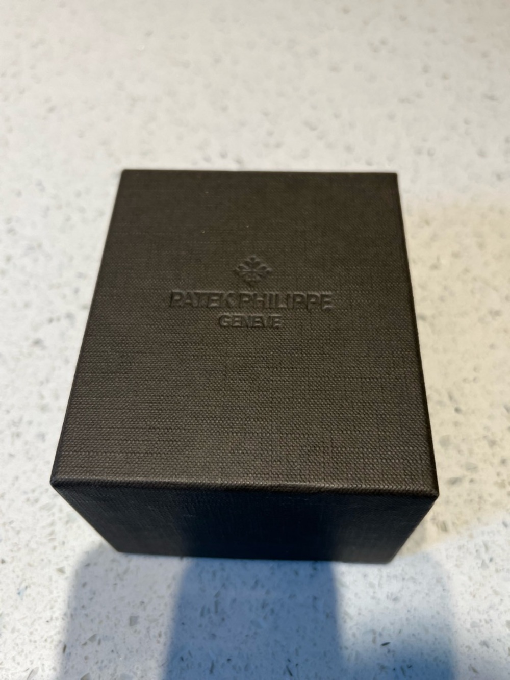 Patek Philippe Brown Textured Men's Watch empty Box